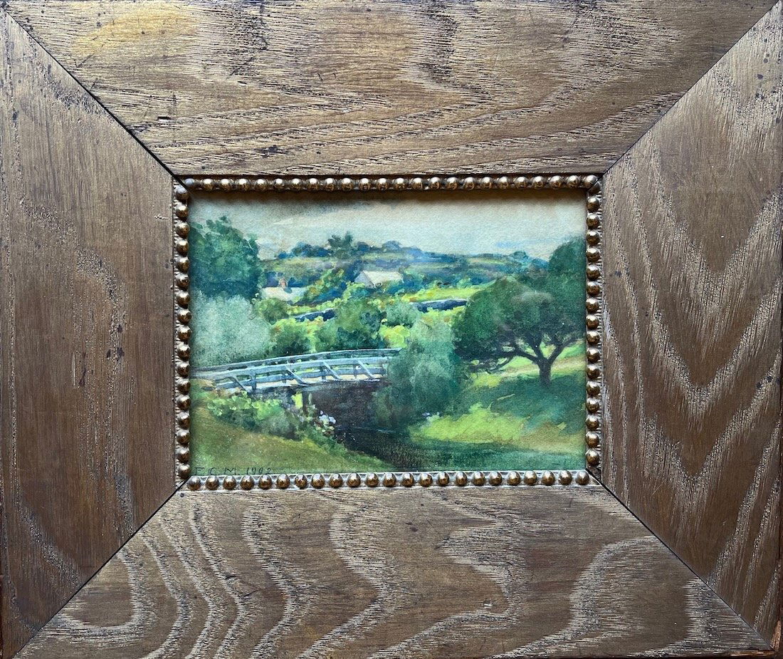 Providence School: Frank Mathewson's Charming 19th century Landscape (1 of 3)