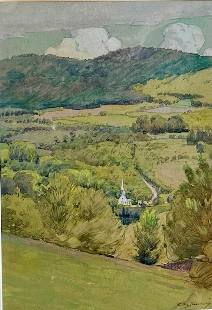 Providence School Watercolor Doyen, S.R. Burleigh (1 of 5)