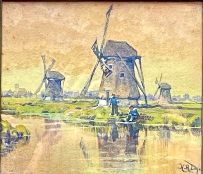 Two Early Providence School Watercolors by Dyer (1 of 6)