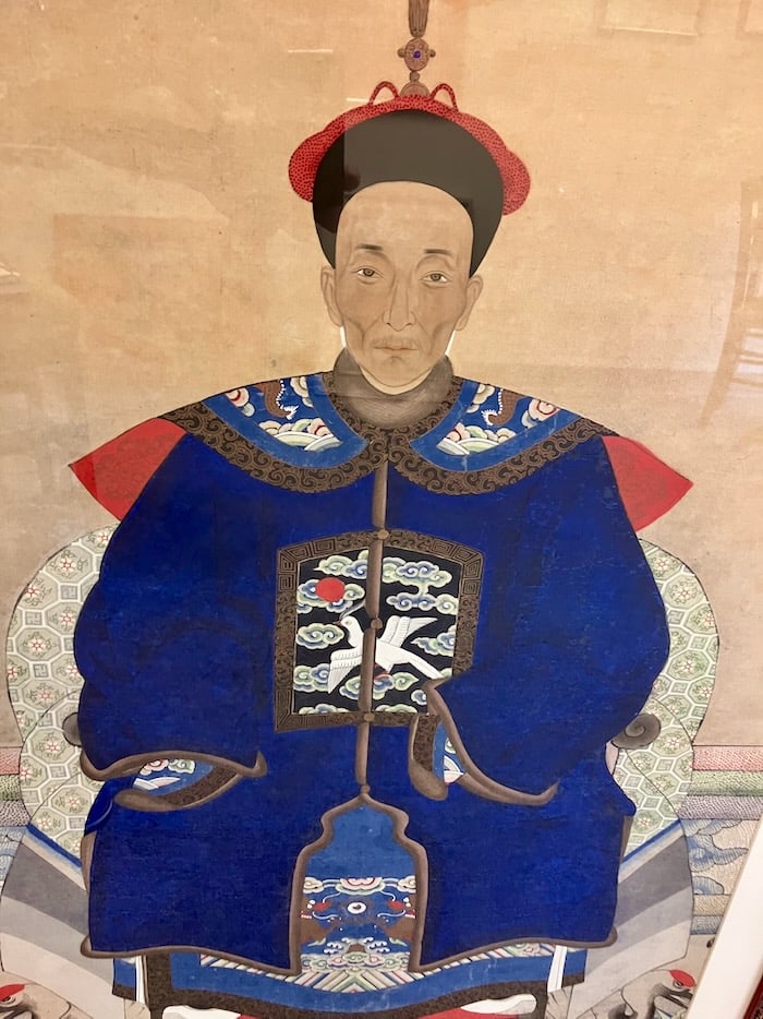 Vintage Qing Dynasty Ancestor Portraits: Emperor & Empress (1 of 5)