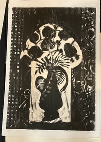 Oversized lithograph by leading Black American Printmaker