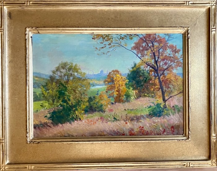 Vista of the RI State House by Providence School master Tolman (1 of 4)