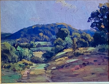 New England landscape by Providence School artist