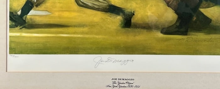 The Yankee Clipper signed lithograph - 3