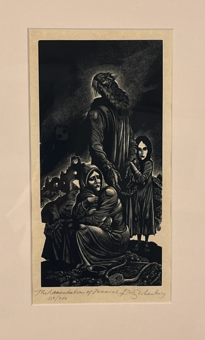Master Printmaker Fritz Eichenberg Woodcut - 3