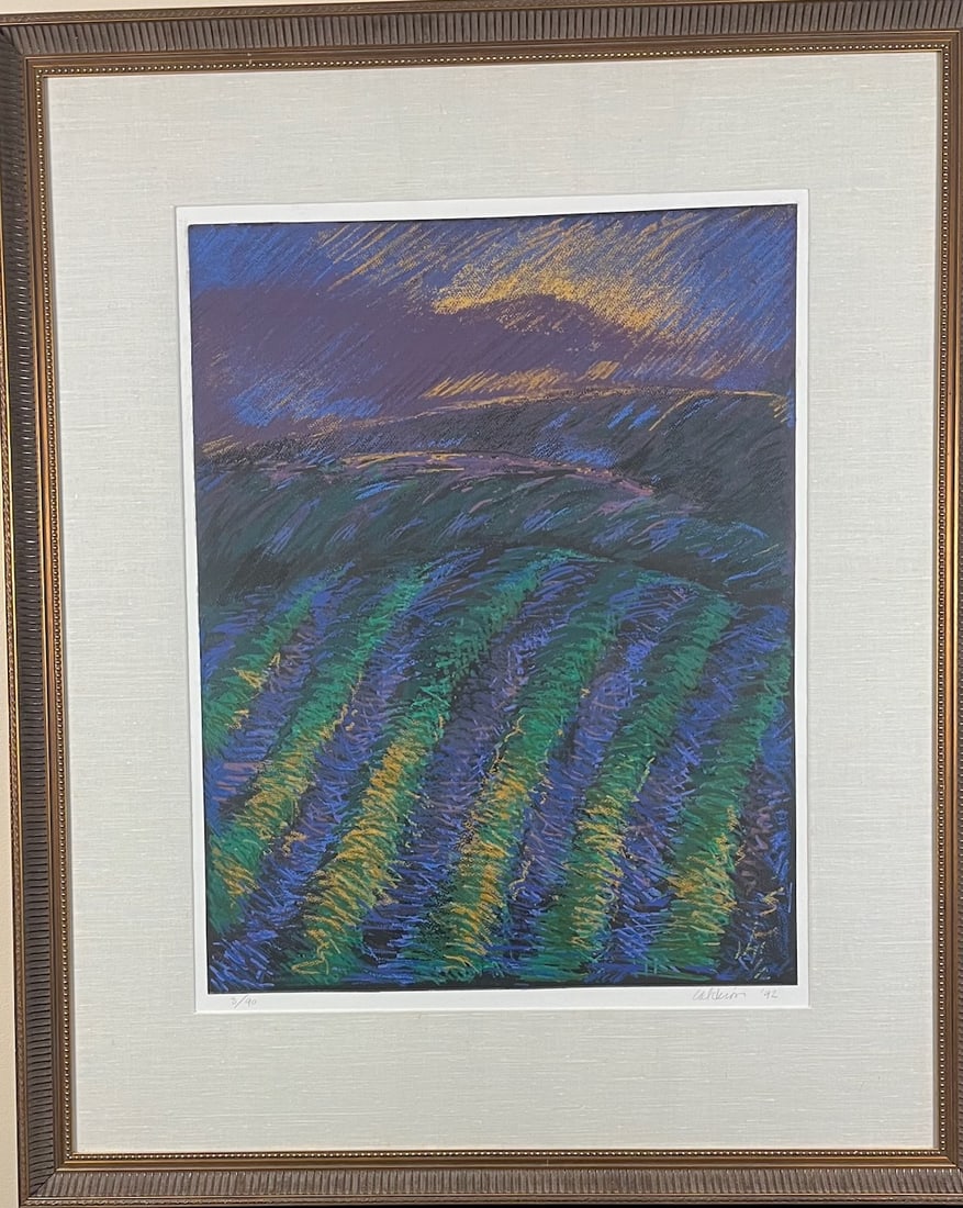 Large Color Silkscreen Landscape - 3