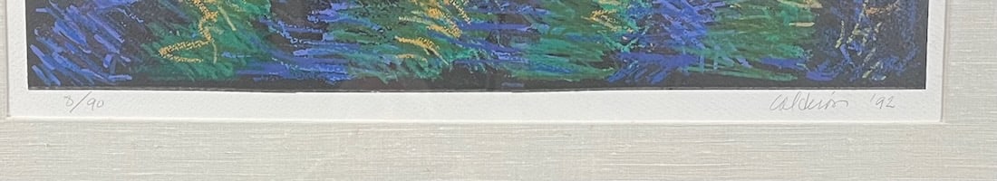 Large Color Silkscreen Landscape - 4