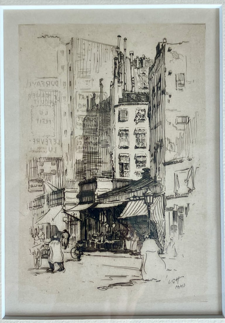 Etching by Rockport artist Lester Hornby (1 of 3)