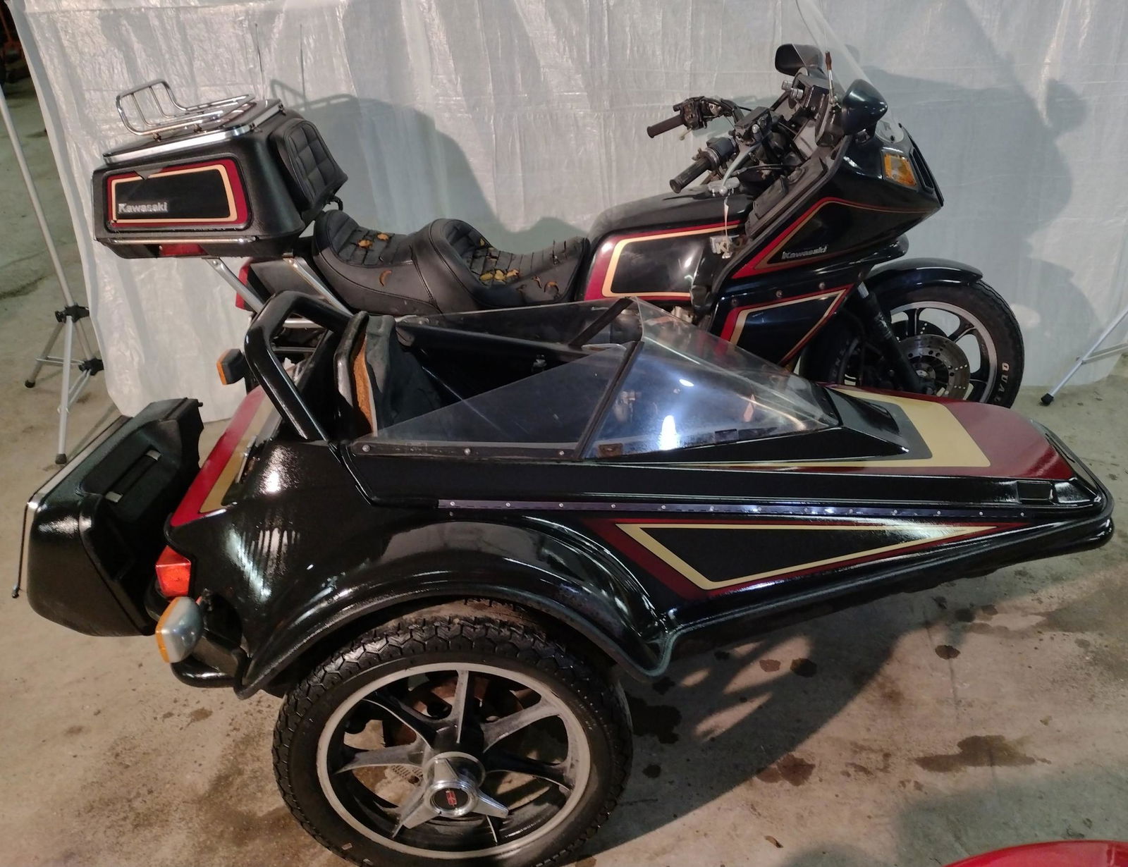 1981 KAWASAKI KZ1300 with FACTORY side car (1 of 11)