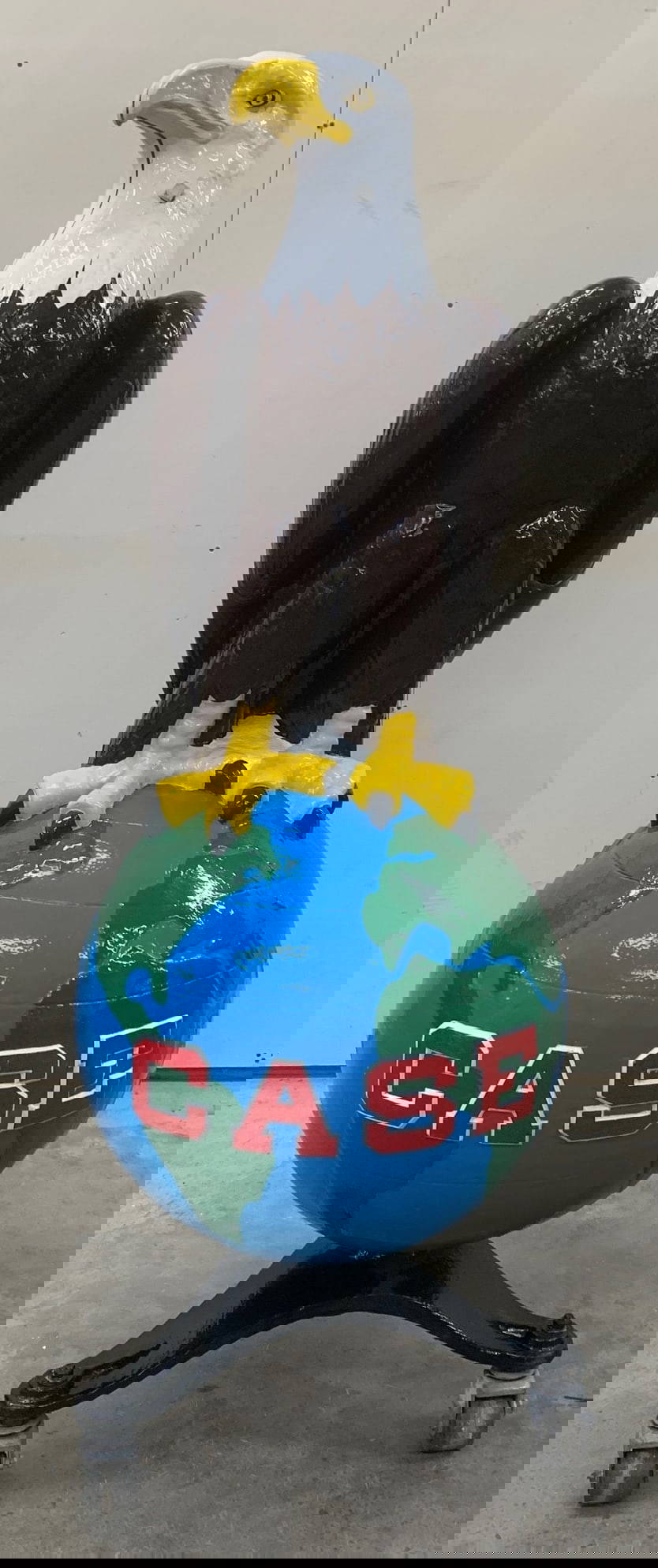 J.i. Case Old Abe Cast Iron Eagle Statue Auction