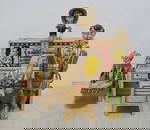 Unique Art L'il Abner Dogpatch Band Wind Up Tin Toy