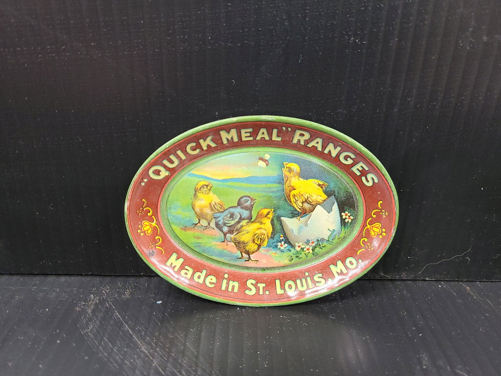 Quick Meal Ranges 4.5" Tin Advertising tip Tray (1 of 4)