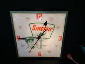 Universal Sinclair Lighted Advertising Clock