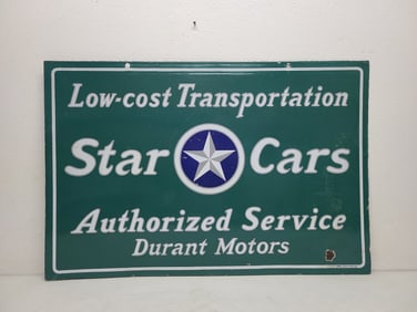 DSP Star Cars Authorized Service Sign