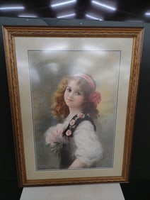 RARE!! Butter Crust Girl Art by W. Haskell Coffin