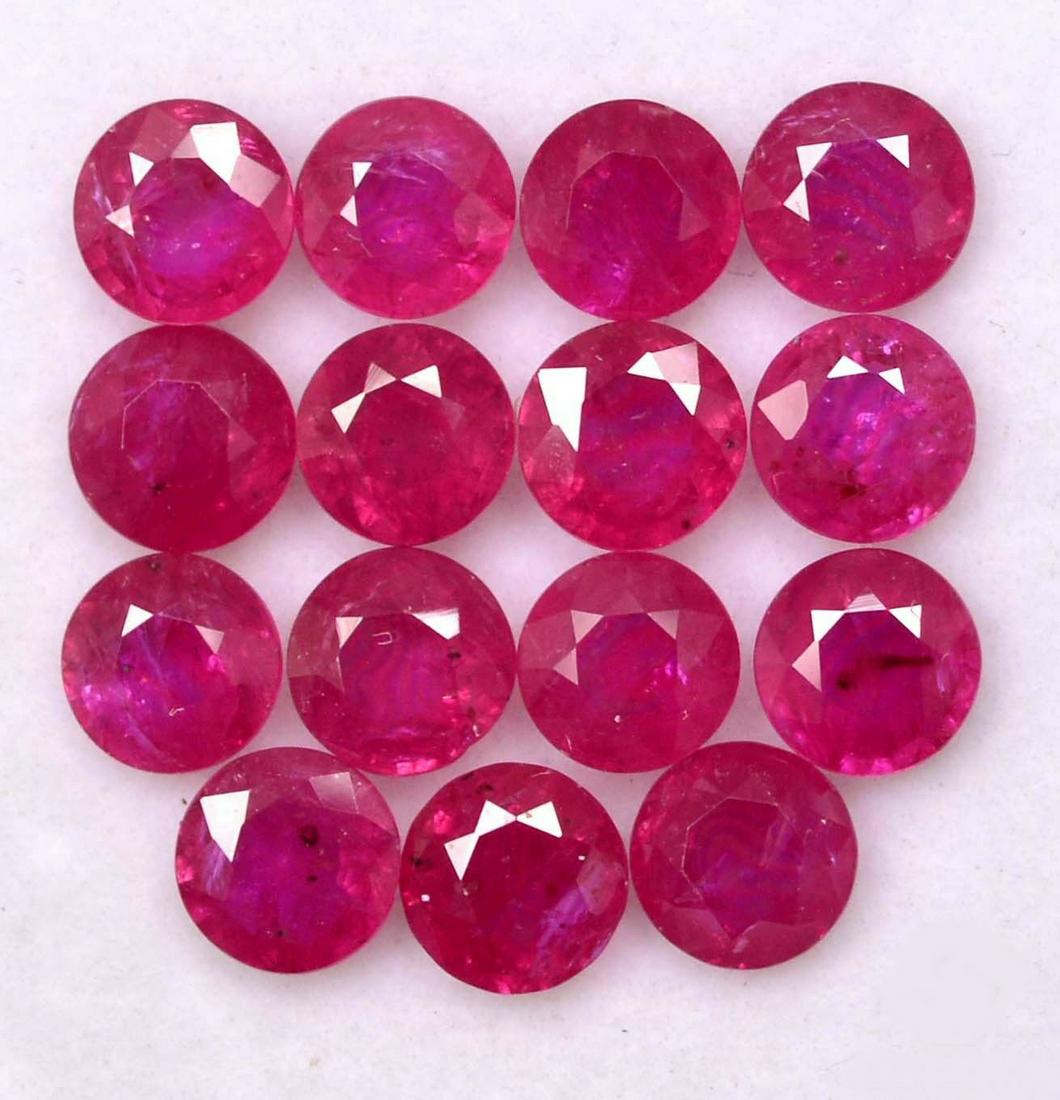 Ruby 6 MM Round Faceted Cut 10 Pieces (1 of 5)