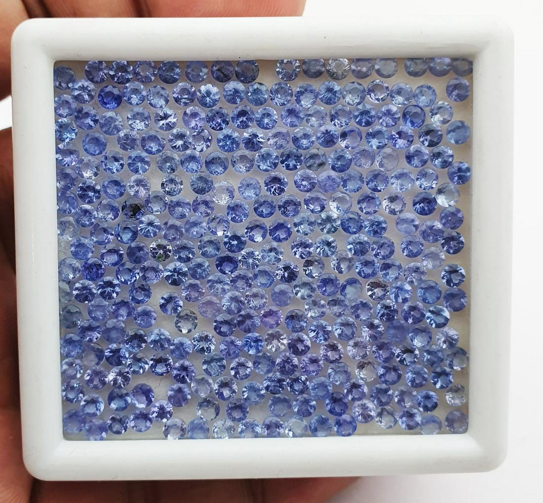 Tanzanite 1.5 MM Round Faceted Cut 100 Pieces (1 of 4)