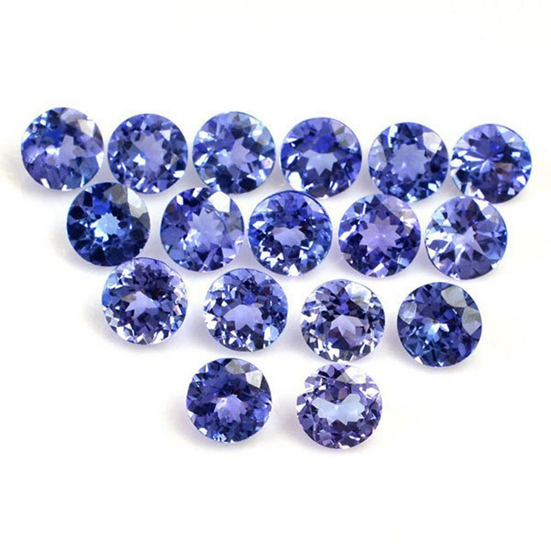 Tanzanite 5 MM Round Faceted Cut 25 Pieces (1 of 1)