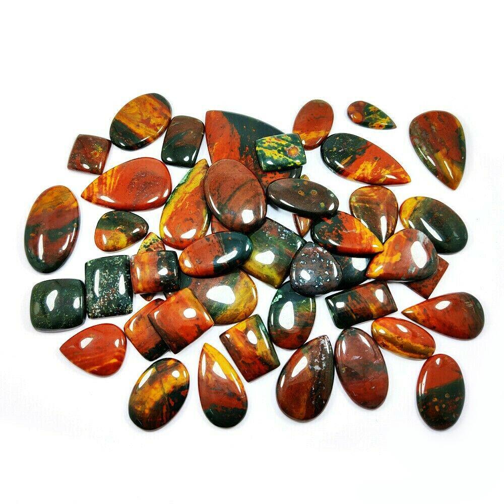 Natural Blood Stone Gemstone Mix Shape 1000 Cts. (1 of 2)