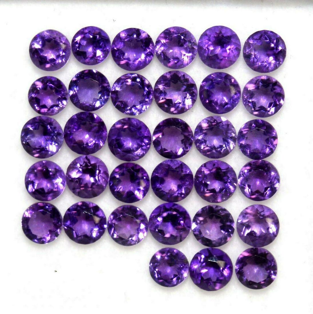 Amethyst 4 MM Round Faceted Cut 100 Pieces (1 of 3)