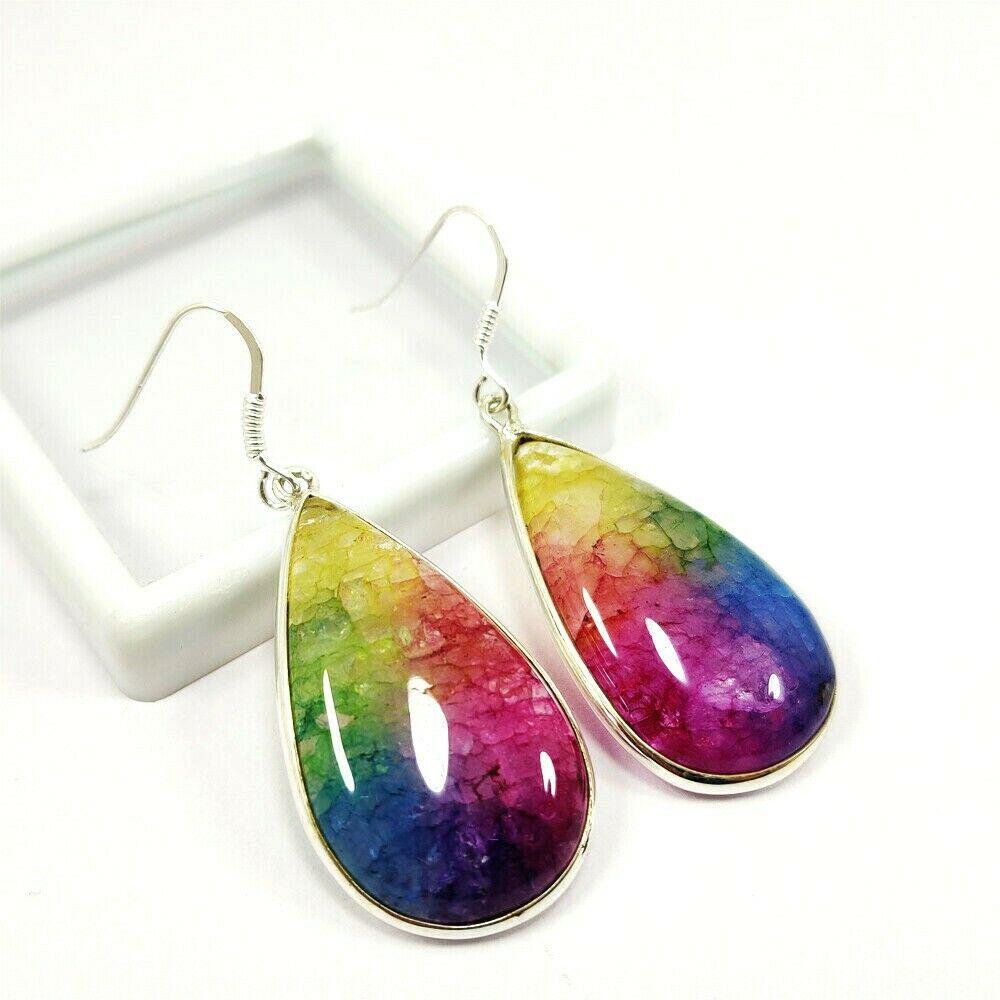 SOLAR QUARTZ 92.5 STERLING SILVER EARRING (1 of 2)