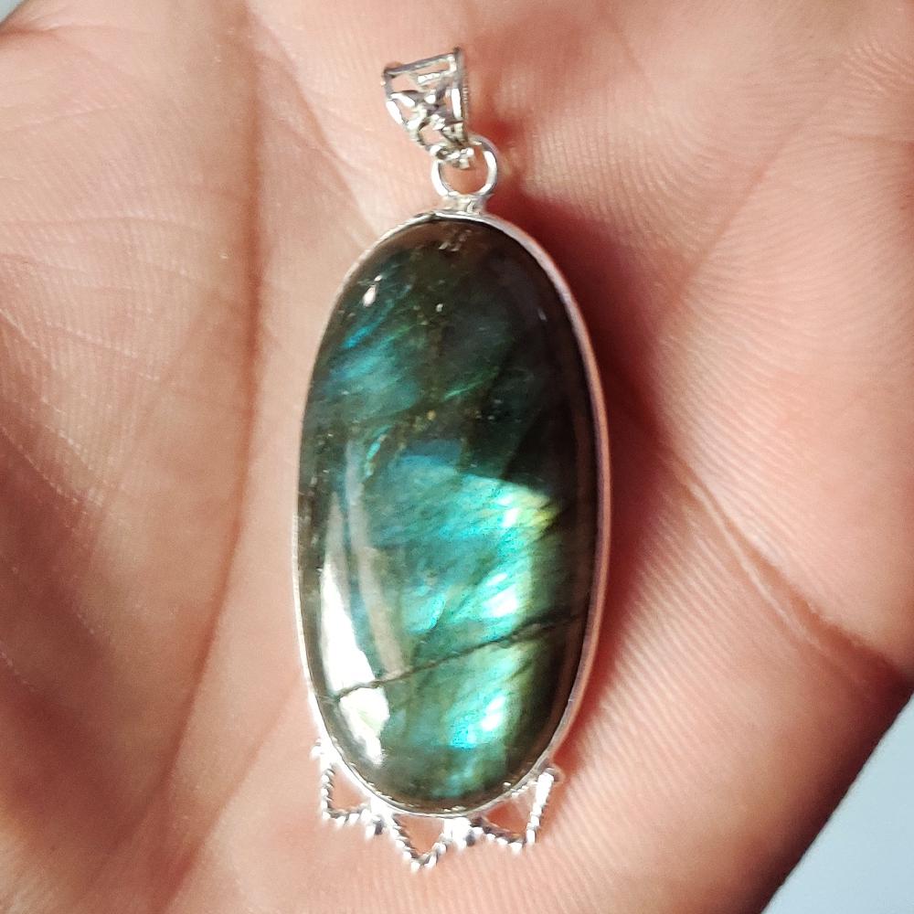 LABRADORITE 92.5 STERLING SILVER PENDANT (1 of 2)