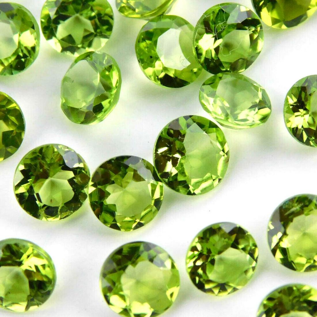 Peridot 3.5 MM Round Faceted Cut 50 Pieces (1 of 1)