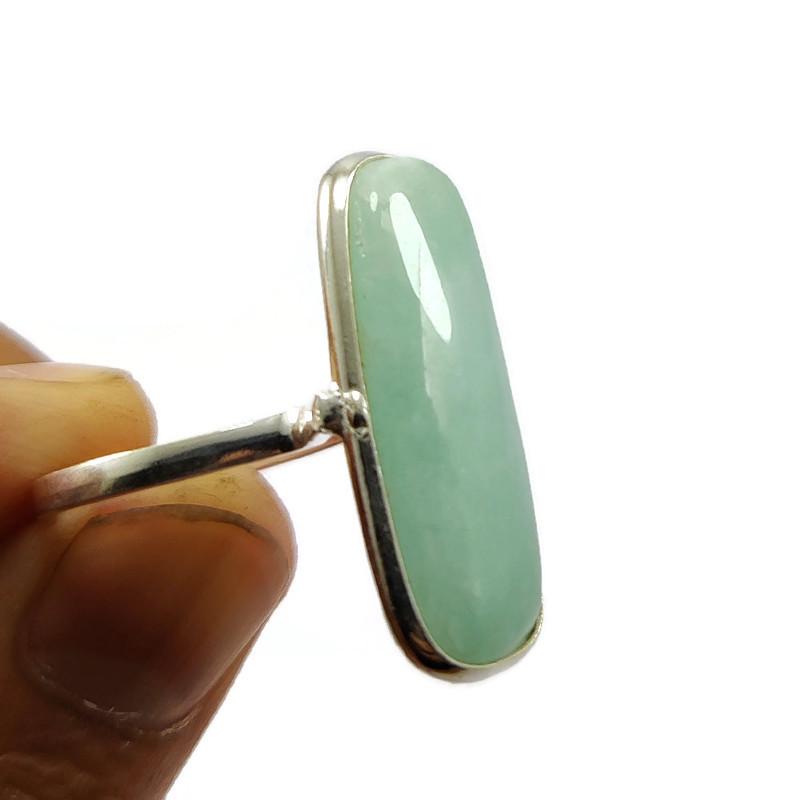 AMAZONITE 925 STERLING SILVER RING (1 of 2)