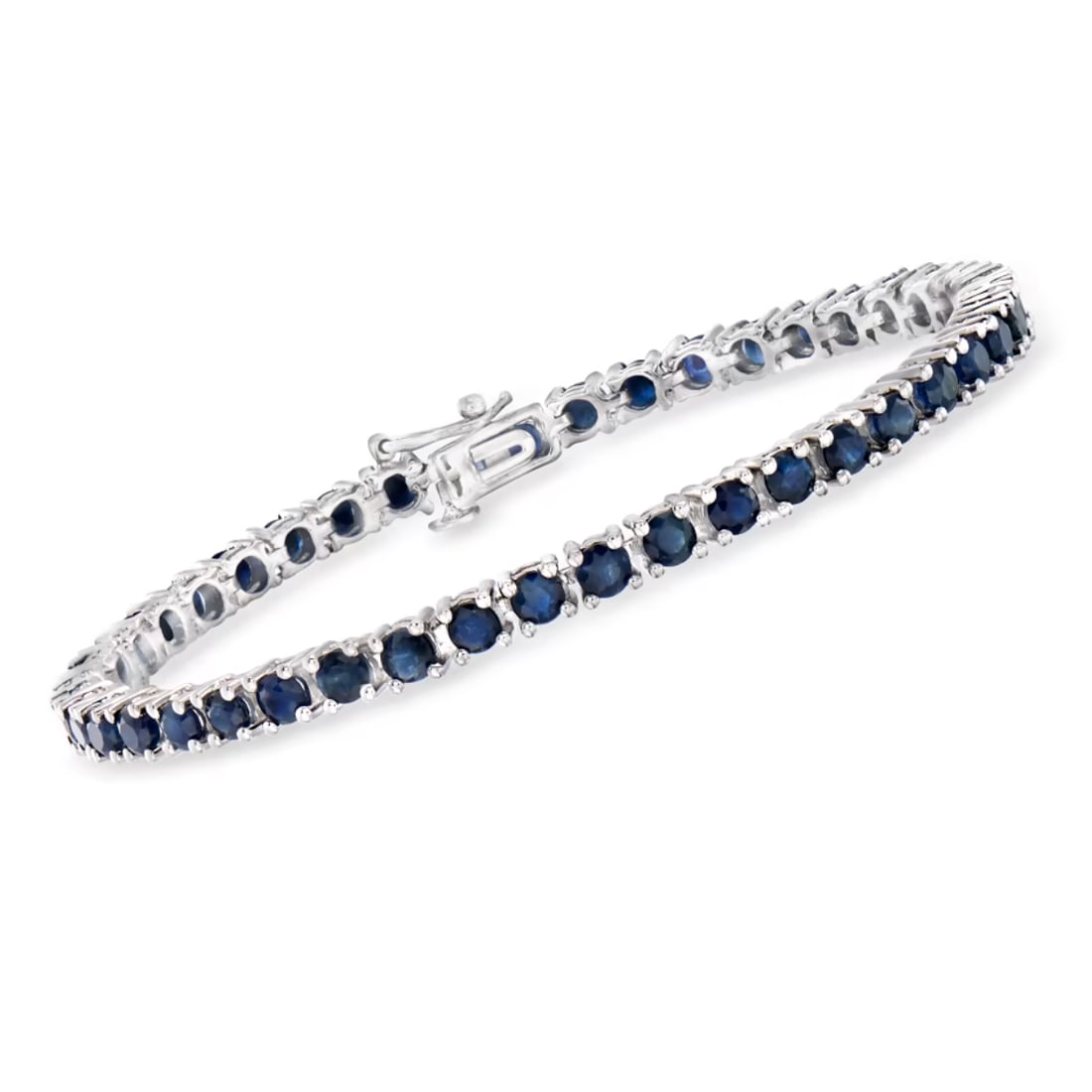 Kyanite Gemstone 925 Sterling Silver Tennis Bracelet: Kyanite Gemstone 925 Sterling Silver Tennis Bracelet Jewelry Type : Bracelet Main Stone : Kyanite Main Stone Shape and Size : Round 5 MM Main Stone Color : Blue Metal : Sterling Silver Metal