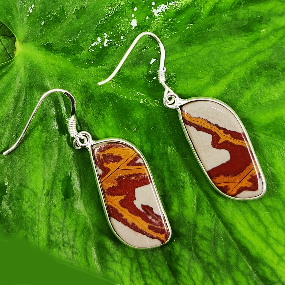 NOREENA JASPER 92.5 STERLING SILVER EARRING (1 of 2)