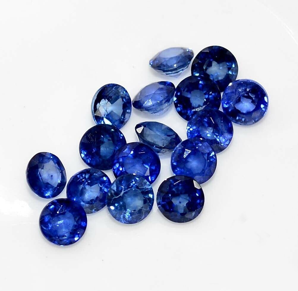 Blue Sapphire 5 MM Round Faceted Cut 50 Pieces (1 of 4)