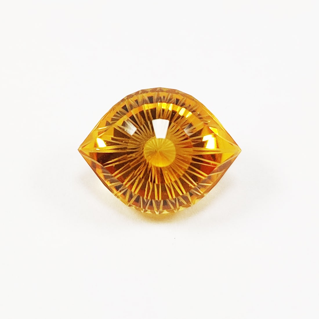 Natural Citrine Eye Shaped Cut 6 Cts. Gemstone (1 of 4)