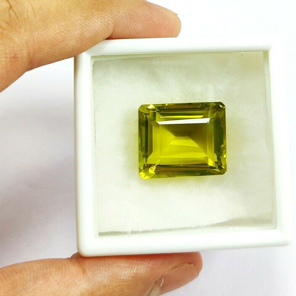 Natural Lemon Quartz Octagon Faceted Cut 40.25 Carats Gemstone: Natural Lemon Quartz Octagon Faceted Cut 40.25 Carats Gemstone Gemstone : Lemon Quartz Stone Shape : Octagon Stone Cutting Type : Faceted Cut Stone Weight : 40.25 Carats Stone Measurement : </