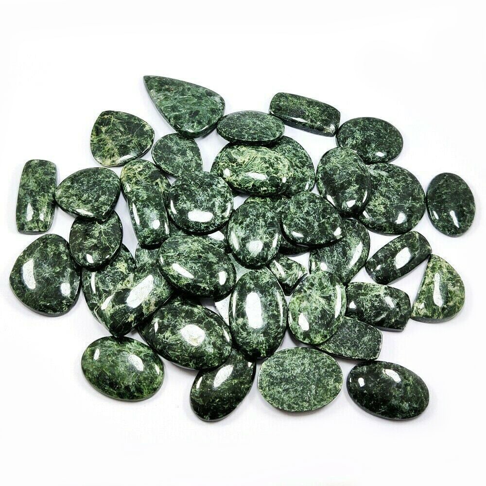 Natural Green Seraphinite Gemstone Mix Shape 1000 Cts. (1 of 2)