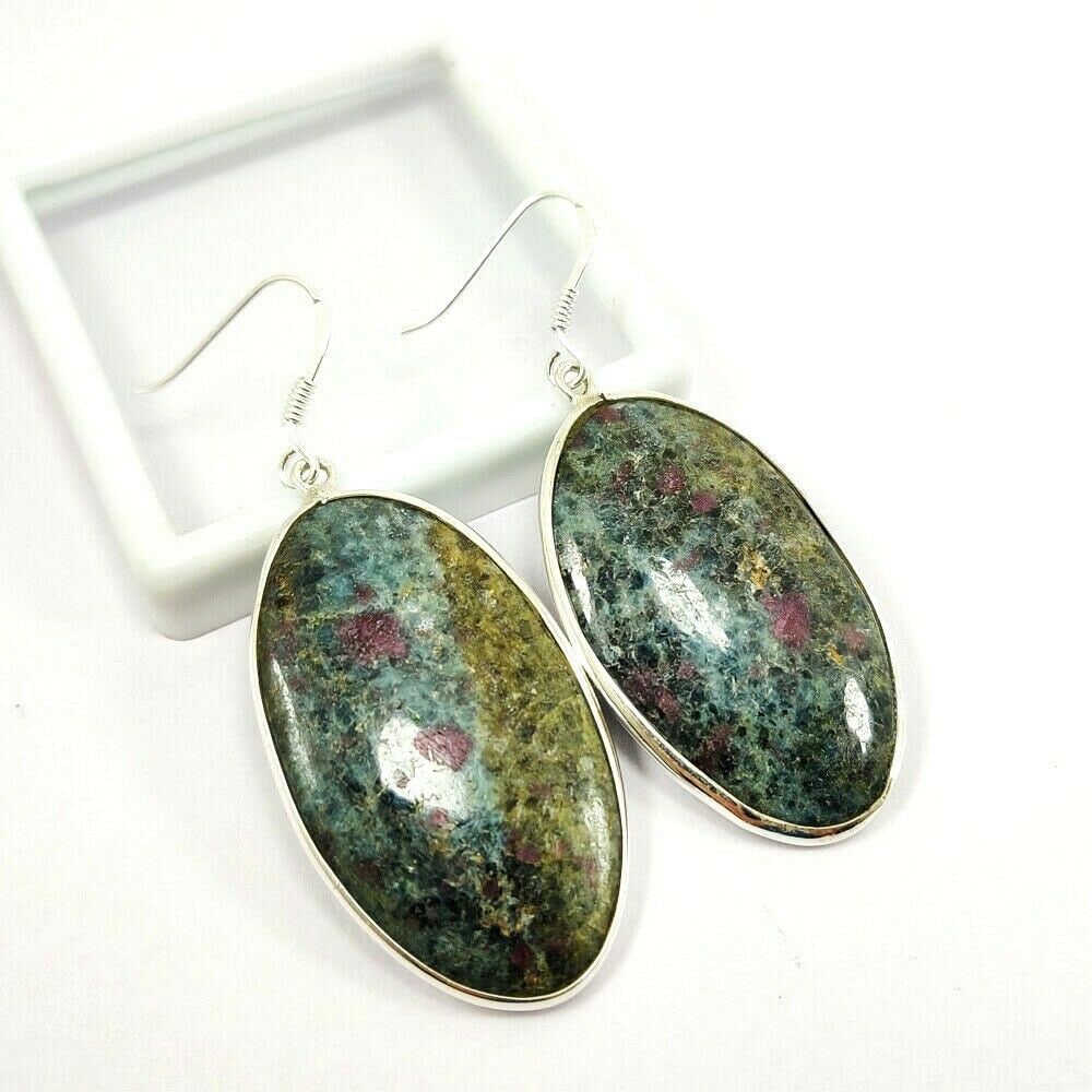 RUBY KYANITE 92.5 STERLING SILVER EARRING (1 of 2)