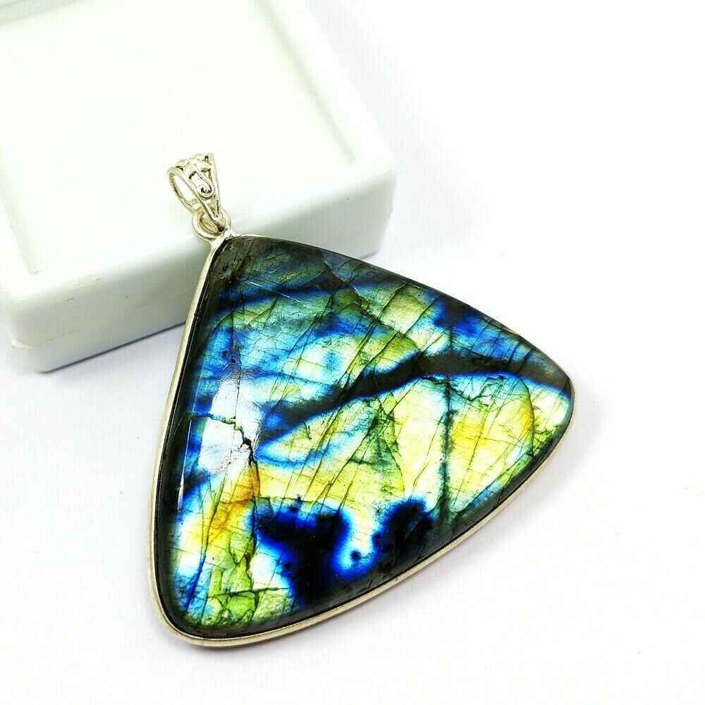 LABRADORITE 925 STERLING SILVER PENDANT (1 of 2)