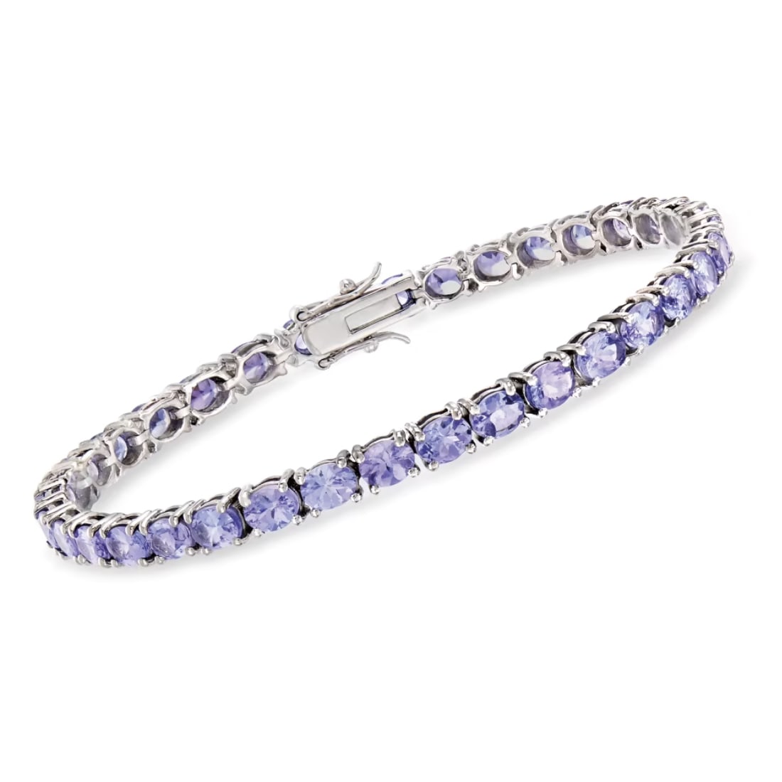 Tanzanite Gemstone 925 Sterling Silver Tennis Bracelet (1 of 3)