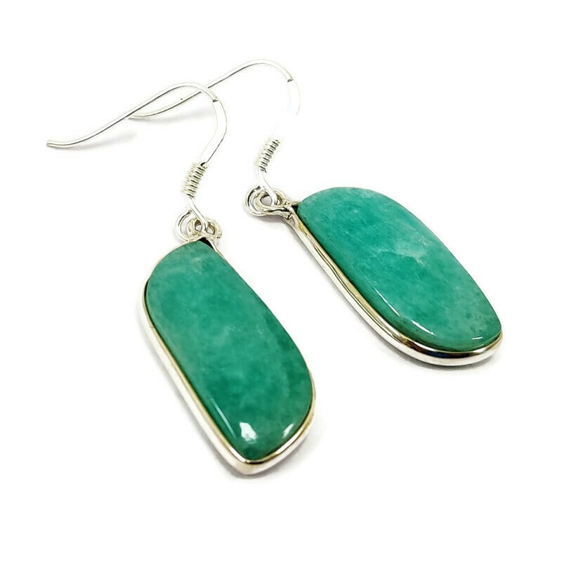 AMAZONITE 92.5 STERLING SILVER EARRING (1 of 2)