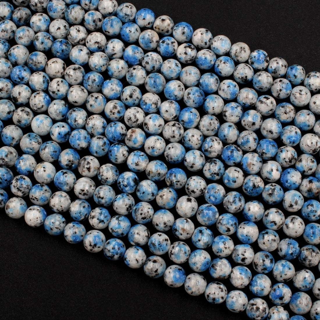 Natural K2 Jasper Gemstone 6 mm Round Smooth Plain Beads 10 Strand (1 of 6)