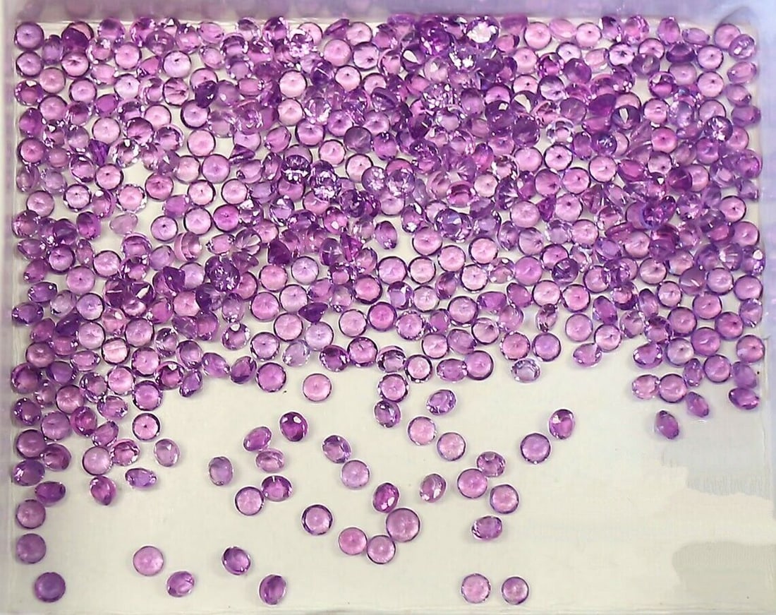 Amethyst 2 MM Round Faceted Cut 250 Pieces (1 of 2)