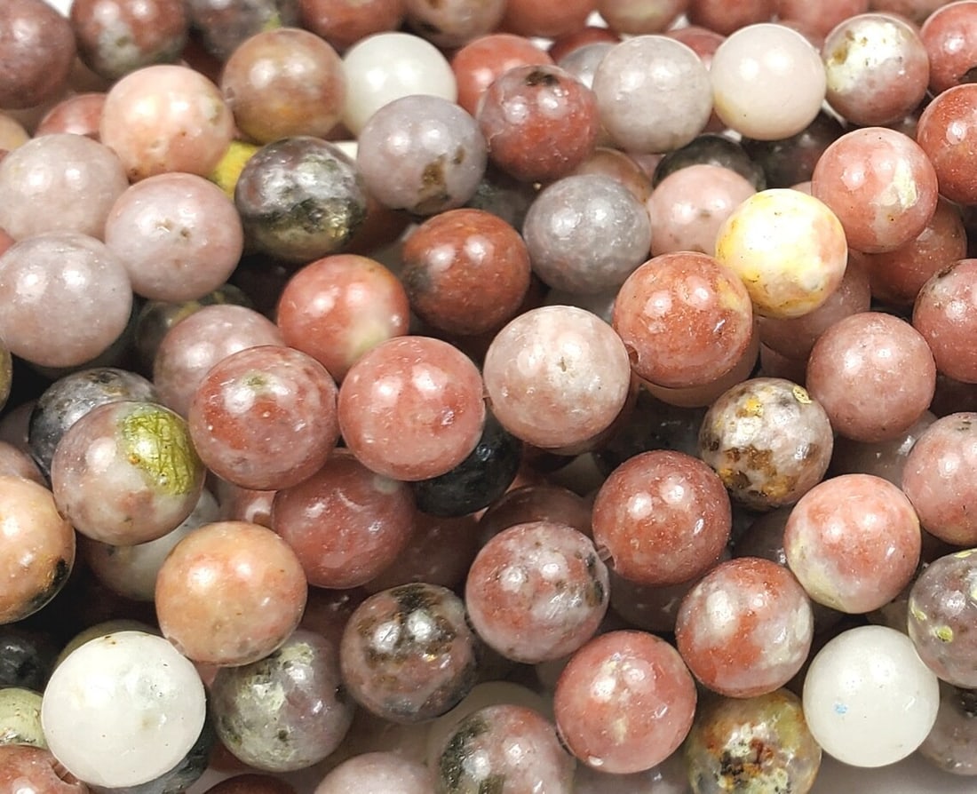 Natural Cherry Flower Jasper Gemstone 8 mm Round Smooth Plain Beads 10 Strand: Natural Cherry Flower Jasper Gemstone 8 mm Round Smooth Plain Beads 10 Strand Product Type : Loose Beads Strand Gemstone : Cherry Flower Jasper Beads Shape : Round Smooth Plain Beads Size : 8 mm