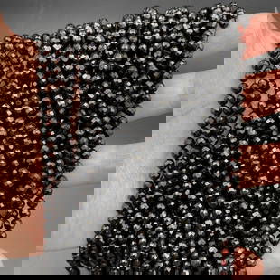Natural Black Tourmaline Gemstone 4 mm Round Micro Faceted Beads 10 Strand: Natural Black Tourmaline Gemstone 4 mm Round Micro Faceted Beads 10 Strand Product Type : Loose Beads Strand Gemstone : Black Tourmaline Beads Shape : Round Micro Faceted Beads Size : 4 mm Qua