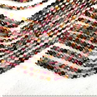 Natural Multi Tourmaline Gemstone 2 MM Round Faceted Cut Beads 10 Strand: Natural Multi Tourmaline Gemstone 2 MM Micro Round Faceted Cut Beads Rondelle 10 Strand 15.5 Inches Each Product Type : Loose Beads Strand Gemstone : Multi Tourmaline Beads Shape : Round Faceted Cut B