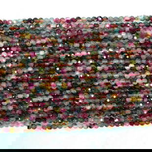 Natural Multi Tourmaline Gemstone 3 MM Round Faceted Cut Beads 10 Strand: Natural Multi Tourmaline Gemstone 3 MM Micro Round Faceted Cut Beads Rondelle 10 Strand 15.5 Inches Each Product Type : Loose Beads Strand Gemstone : Multi Tourmaline Beads Shape : Round Faceted Cut B