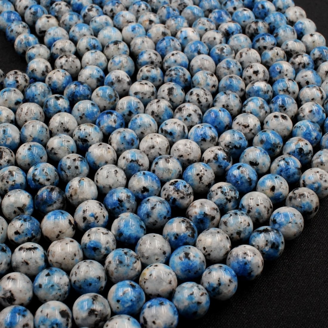 Natural K2 Jasper Gemstone 8 mm Round Smooth Plain Beads 10 Strand (1 of 6)