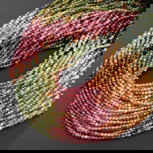 Natural Multi Tourmaline Shaded Gemstone 2 mm Round Micro Faceted Beads 10 Strand: Natural Multi Tourmaline Shaded Gemstone 2 mm Round Micro Faceted Beads 10 Strand Product Type : Loose Beads Strand Gemstone : Multi Tourmaline Shaded Beads Shape : Round Micro Faceted Beads Size :