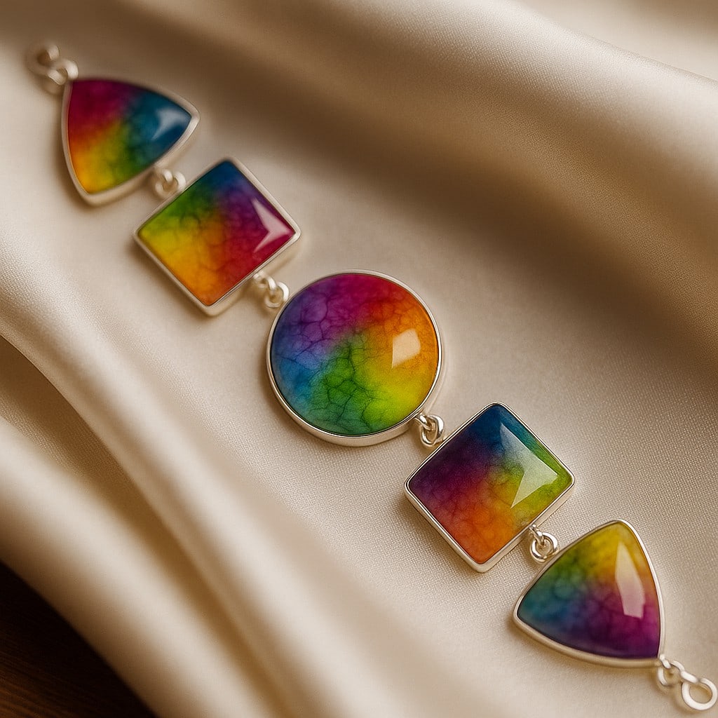 SOLAR QUARTZ 92.5 STERLING SILVER BRACELET (1 of 5)