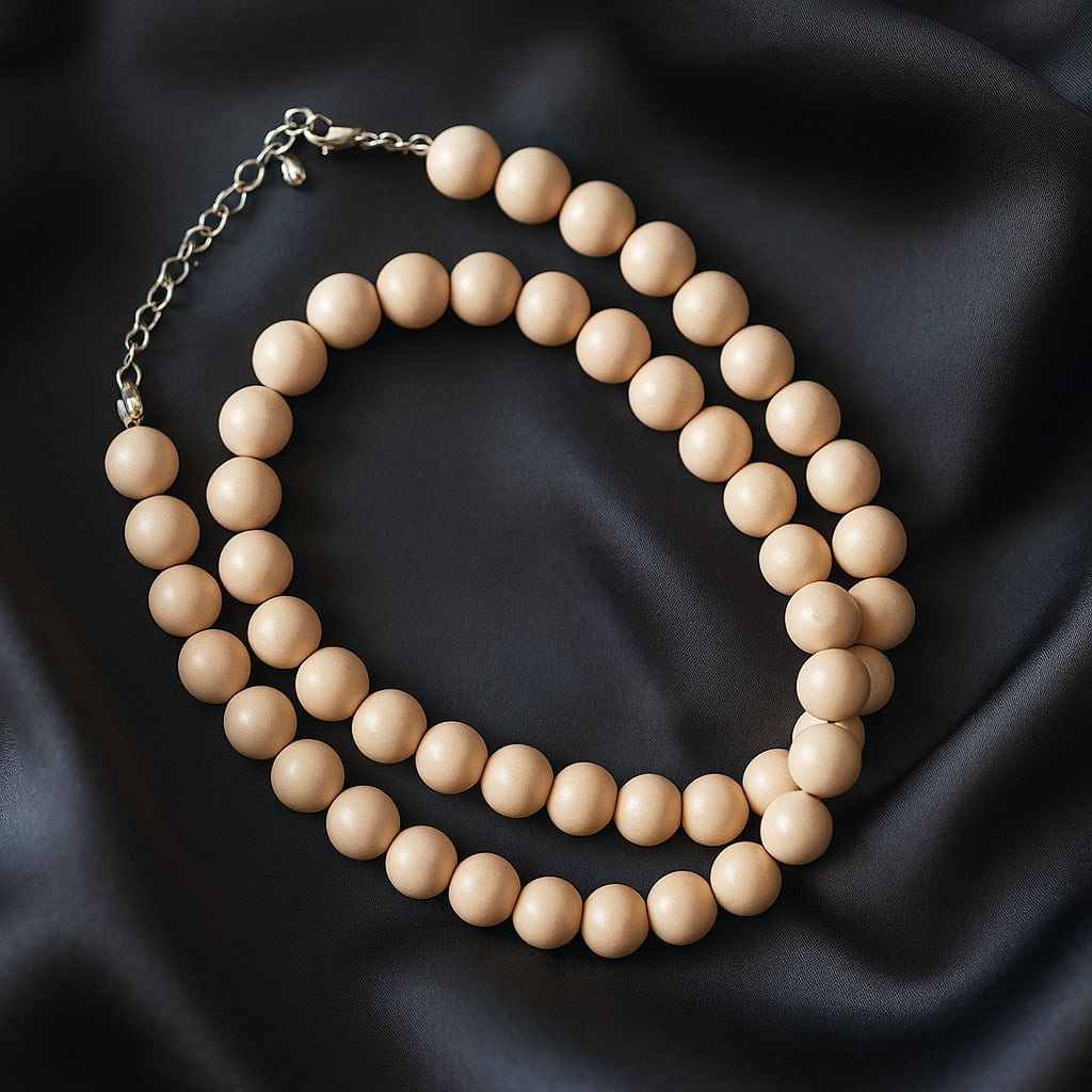 Natural White Fossil 8 MM Round Smooth Beads Necklace: Natural White Fossil 8 MM Round Smooth Beads Necklace Gemstone : White Fossil Shape : Round Beads Beads Size : 8 MM Beads Type : Smooth Necklace Length : 17.5 Inches + 2.5 Inches Adjustable Chain</