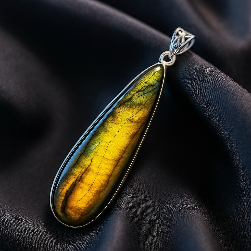 LABRADORITE 925 STERLING SILVER PENDANT (1 of 3)