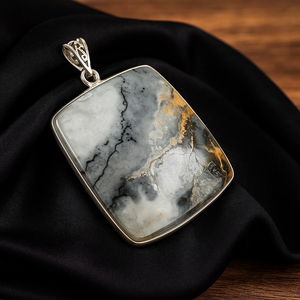 MALIGANO JASPER 925 STERLING SILVER PENDANT: MALIGANO JASPER 925 STERLING SILVER PENDANT Product Type : PENDANT Main Stone : MALIGANO JASPER Main Stone Color : MULTICOLOR Metal : STERLING SILVER Metal Purity : 925 Pendant Size : 2" Inches Pendan